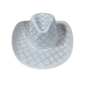 Rhinestone Cowboy Hat White‎ Sparkly Cowgirl Hat Costume Party